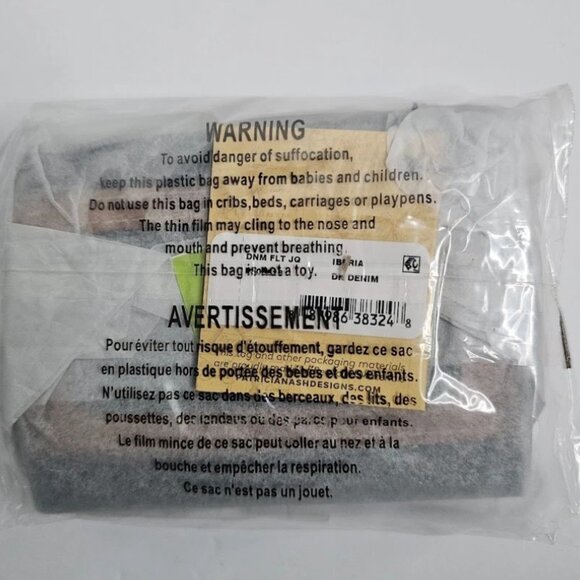 NWT PATRICIA NASH Iberia Bi-Fold Wallet BLUE DENIM FLORET  & TAN LEATHER w RFID - Picture 6 of 6